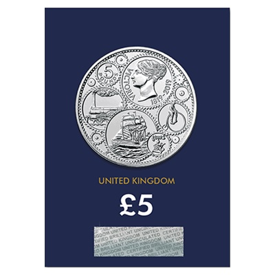 2019 BU £5 Coin (Card) - 200th Anniversary Birth Queen Victoria - Click Image to Close